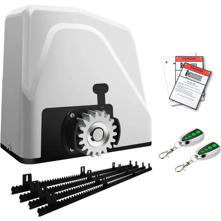 Automatische schuifpoortopener Rack Drive elektrische poortmotor voor zware oprit schuifpoorten tot 2800 pond