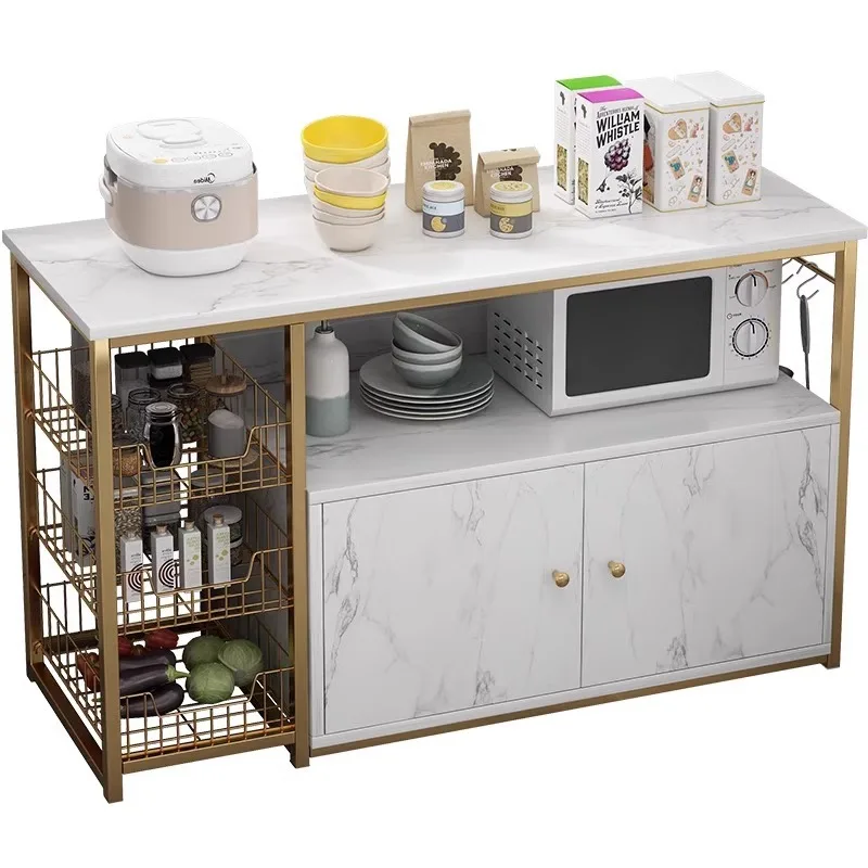 

Kitchen rack Floor-to-ceiling multi-layer locker Multifunctional cabinet Cutting table Household storage cabinet Locker