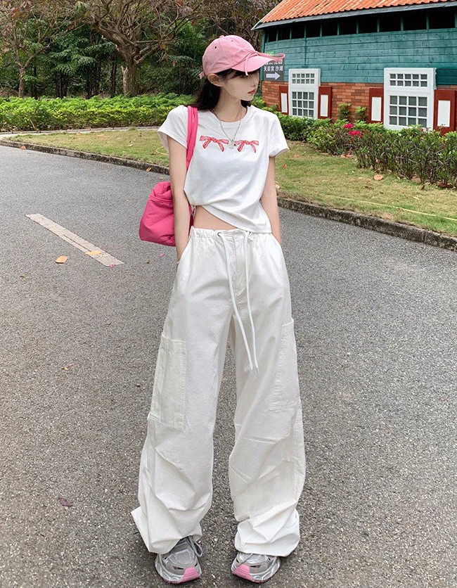 Pantalon Cargo pour femmes, fermeture éclair, coupe droite, en coton, élégant, urbain, Social, Anti-rides, confortable pour le bureau professionnel OL