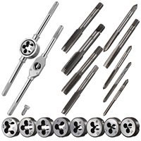 20pcs Tap Die Set M3-M12 Metric Sae Thread Tapping Tool Kit For Hand Threading Plumbing Metal Fabrication Tools