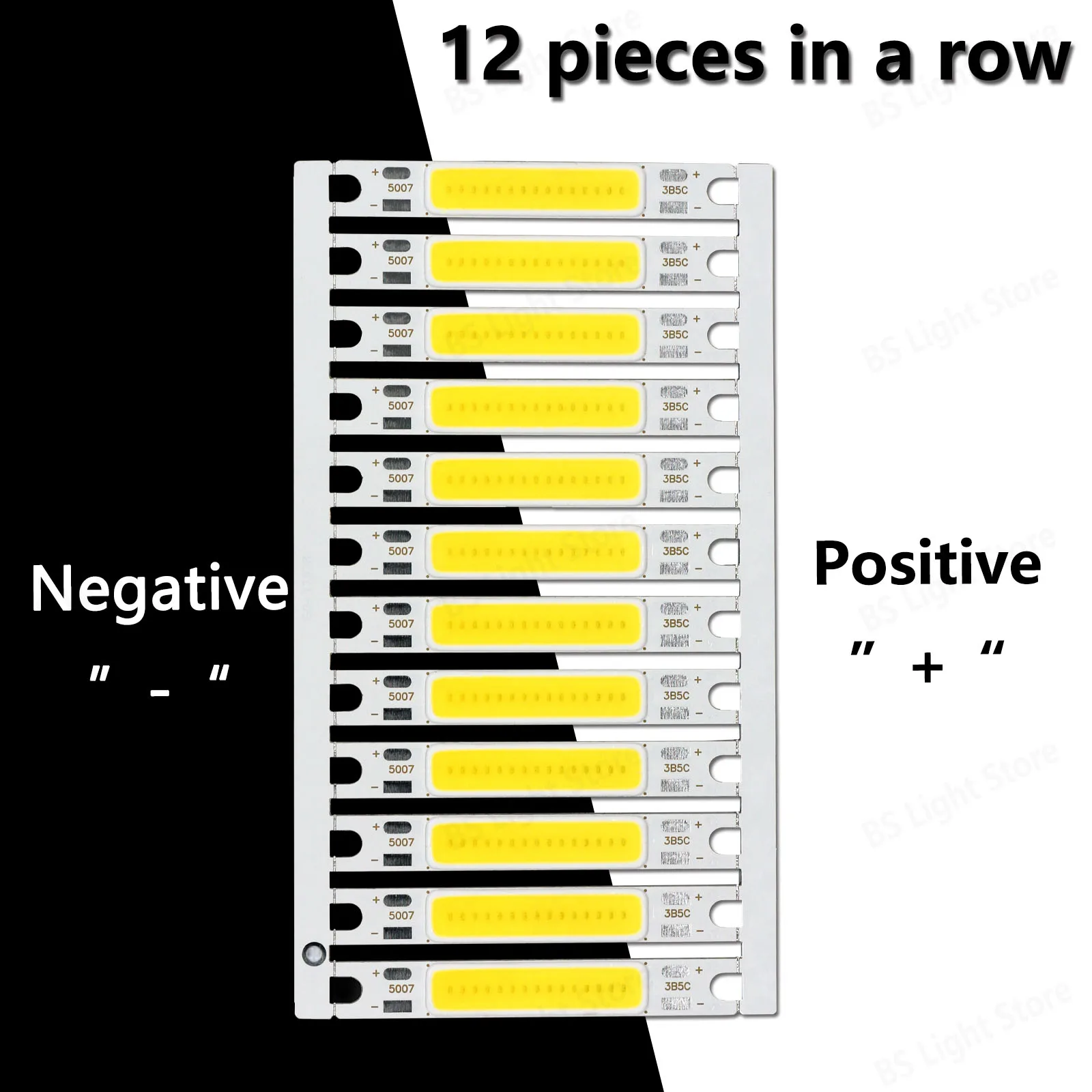 12Pcs Led cob chip DC9-11V DC15-18V COB LED Bulb 5w Strip Panel Module Chip Diode Bar Round Shape Lamp for DIY Lighting Fixture