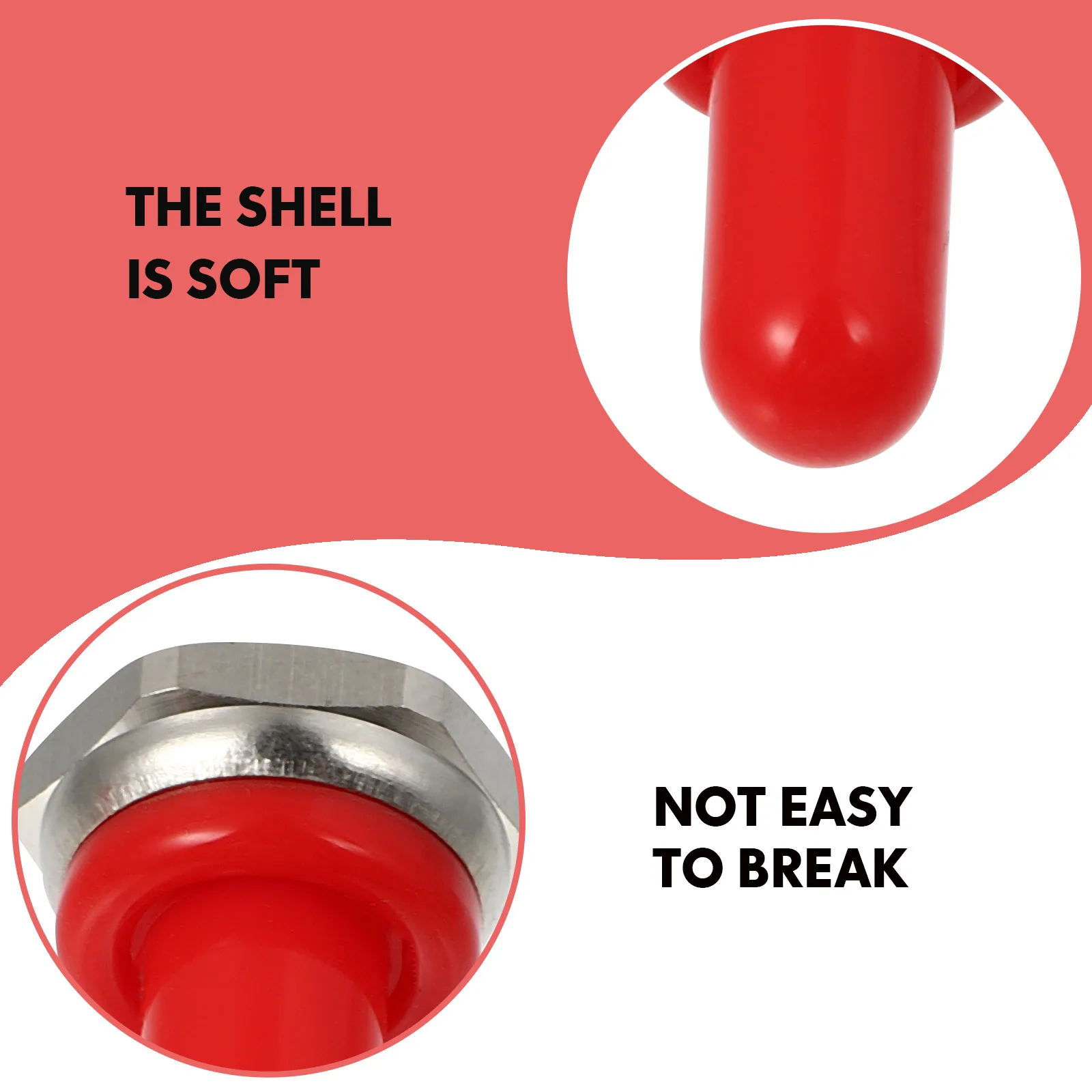 

5pcs Red 12mm Toggle Switch Covers Waterproof Dustproof Silicone Caps for Button Home Office Use Rubber Guards