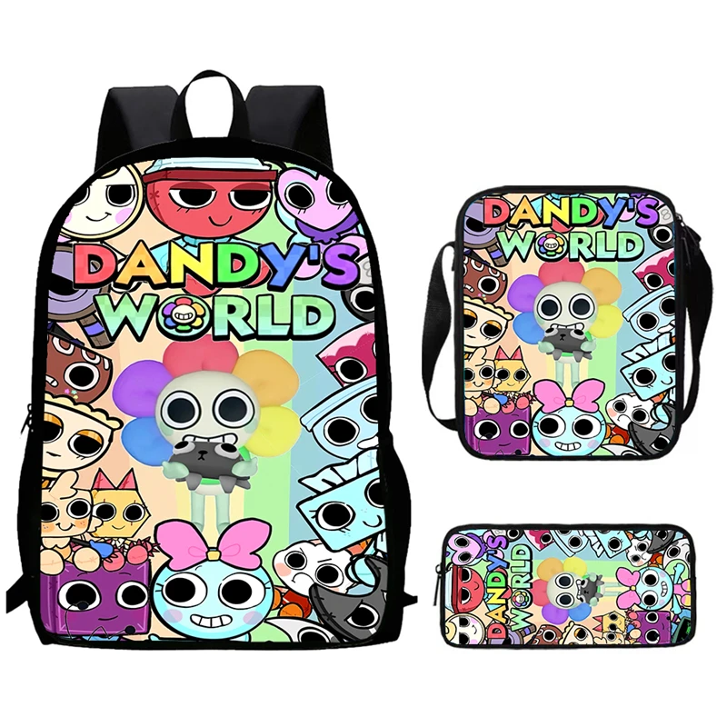 Cartoon Dandy School Backpack With Shoulder Bags Pencil Bags For Kindergarten Students,Light Weight Child Bags For Boys Girls