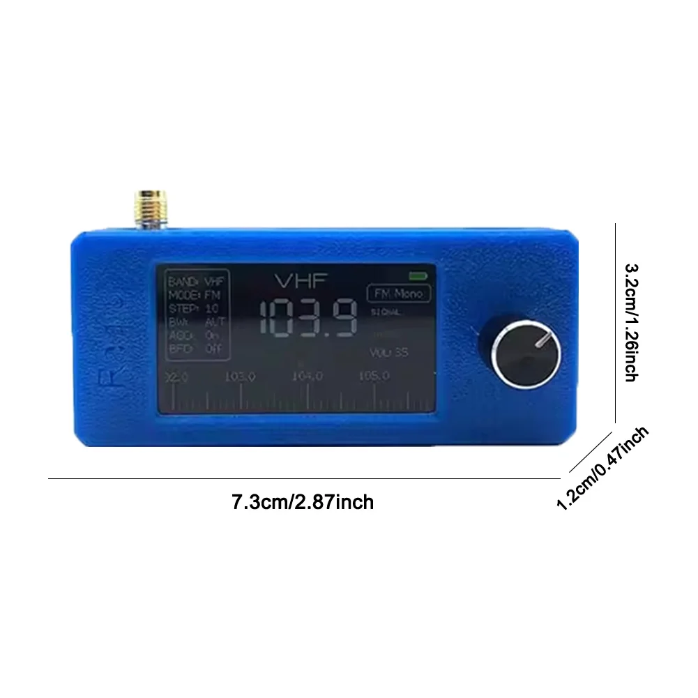 

SI4732 0.5-108mhz Portable Radio LSB USB AM FM Pocket Mini Radio 1.9inch IPS Screen FM/AM Radio HF SW MW VHF Radio