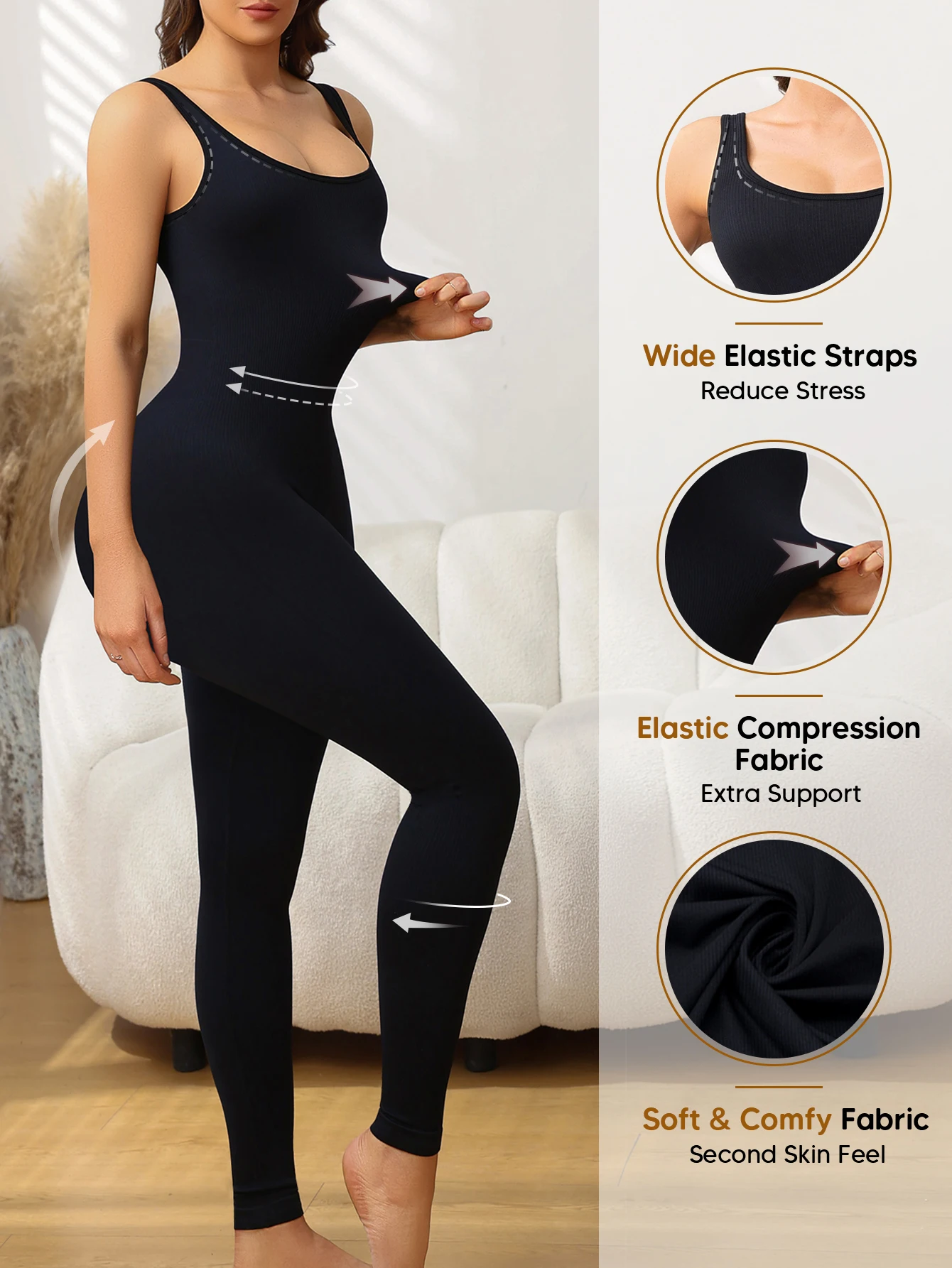 Nahtloser Overall für Damen, W – Seamless Ribbed Workout Tank Top Bewertung und Preis
