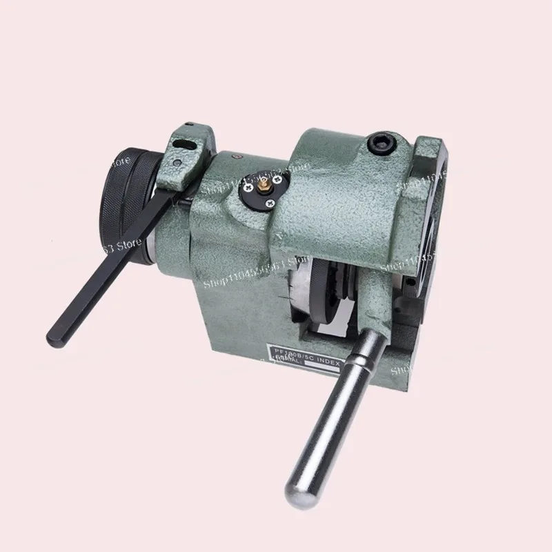PF100B/5C Vertical Horizontal Dividing Head, 100mm Center Height 5C Collet Indexing Head for Milling Grinding Drilling