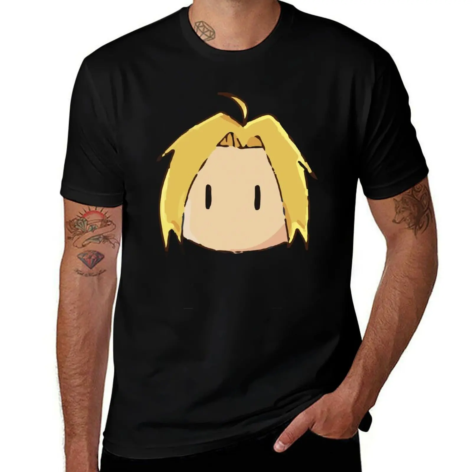 

man Chibi t t t oversize Edward T-Shirt Elric cotton man funny anime shirts shirts shirt