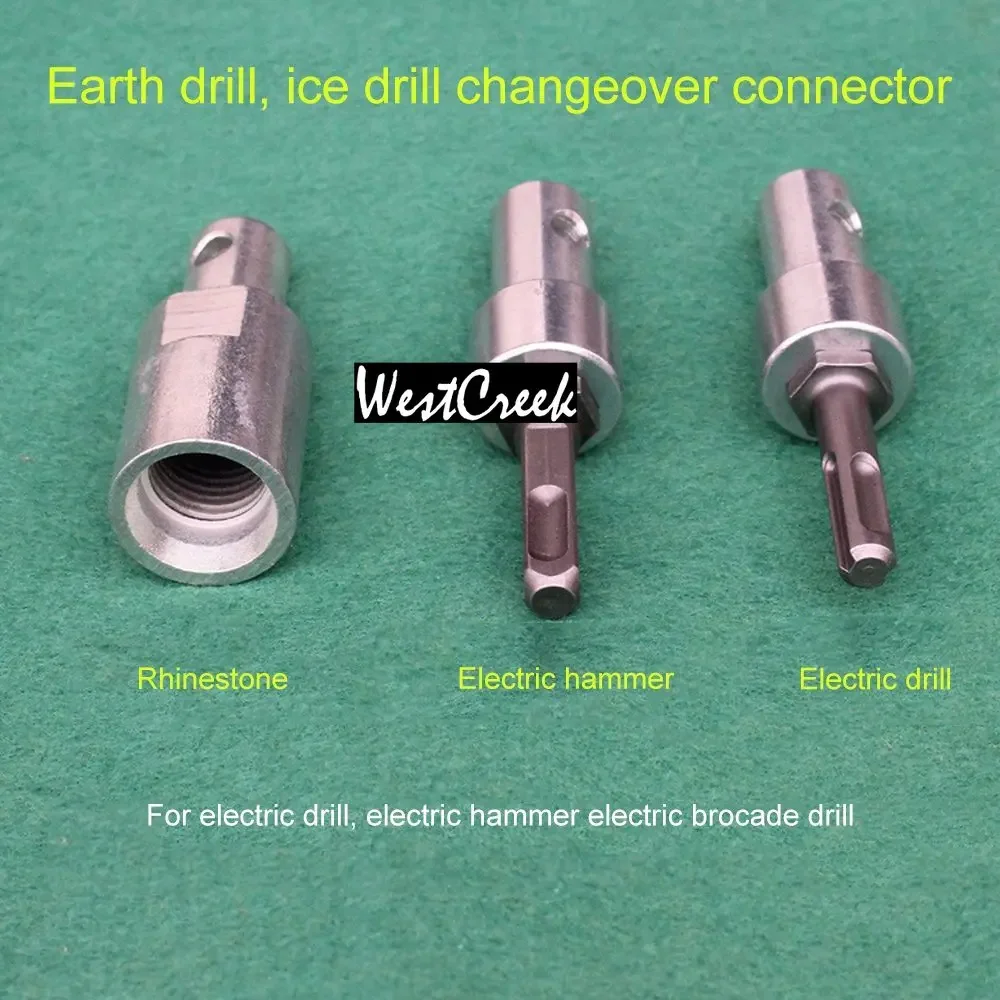 WESTCREEK Drill Bit Earth Auger Head Bit SDS Square Auger Drill Arbor Earth Drill Bit Adapter SDS Arbor for Electric Hammer