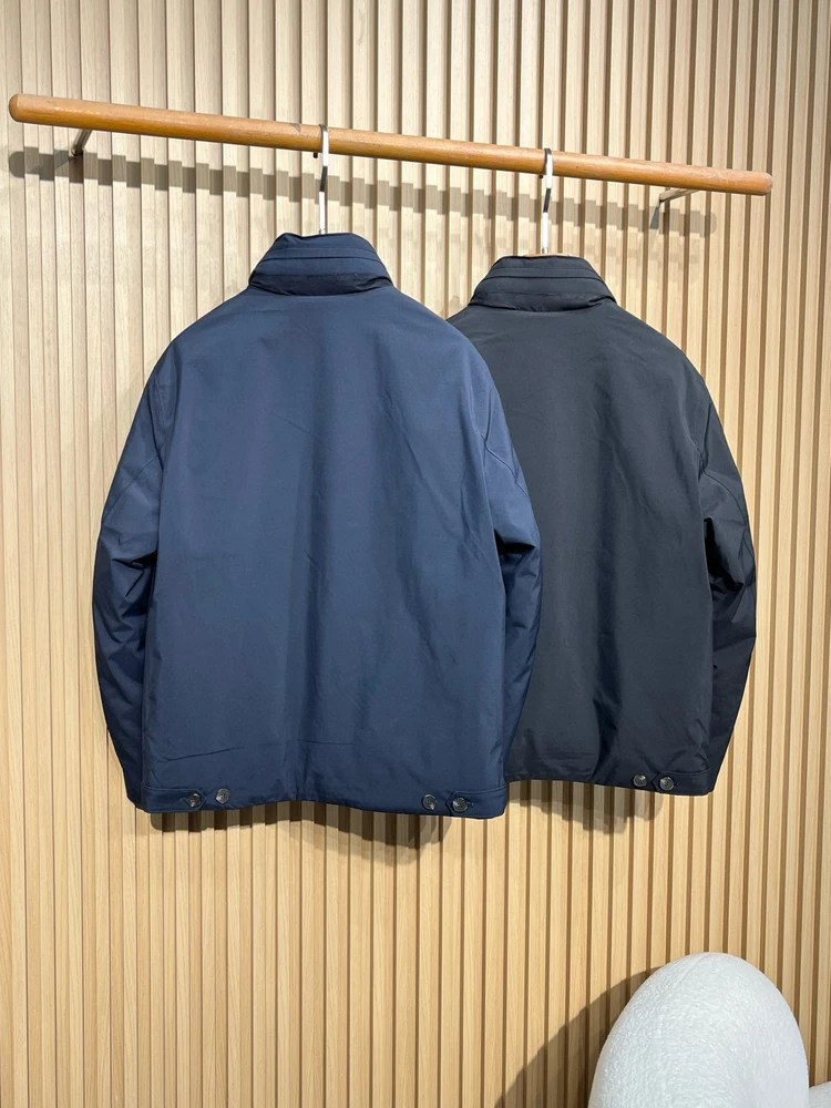 Italien 25aw 90er weiße Gänsedaunen, lässige, winddichte Daunenjacke mit altem Geld