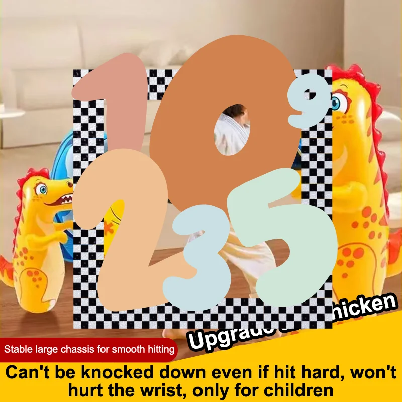 Inflatable Tumbler Boxing Standing Punching Bag Dinosaur Model Parent Child Toys For Kids Games Sport Activity Outdoors Gifts