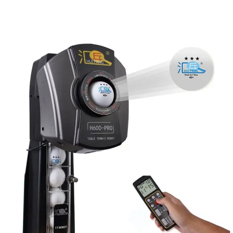 

H600-PRO Spin Automatical 2.4G Wireless Remote Control Pingpong Ball Machine Club Training Table Tennis Robot