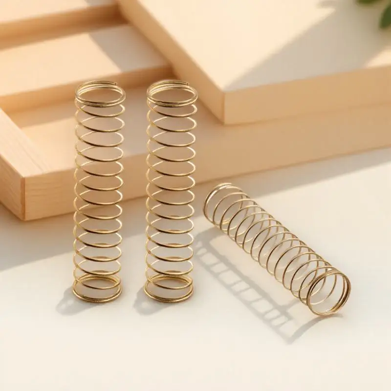 

3Pcs Sturdy Trumpet Spring Long Tension Useful Replacement Parts for Brass Instruments Durable and Portable Cb11 Golden