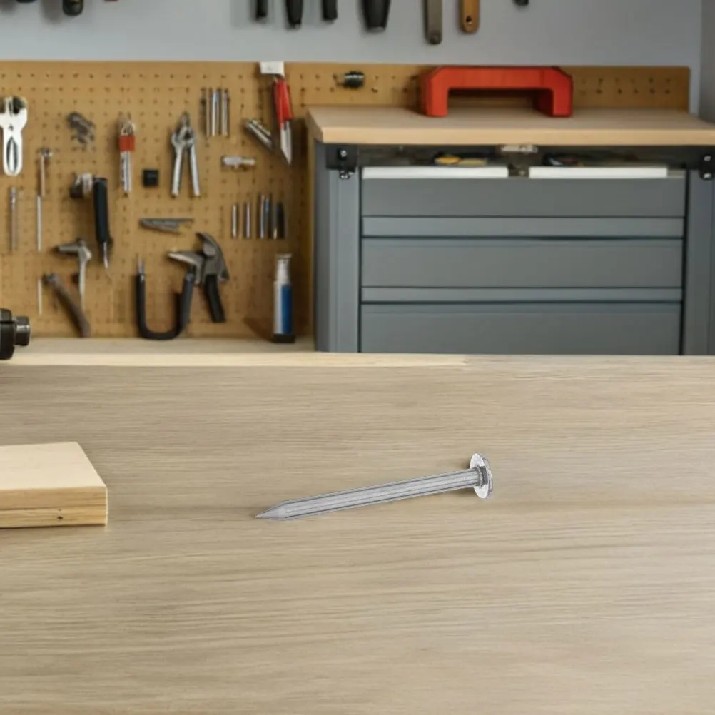 

10pcs Measurement Nails High Precision Galvanized Survey Stakes For Land Property Line Markers Reusable Outdoor Ground Spikes