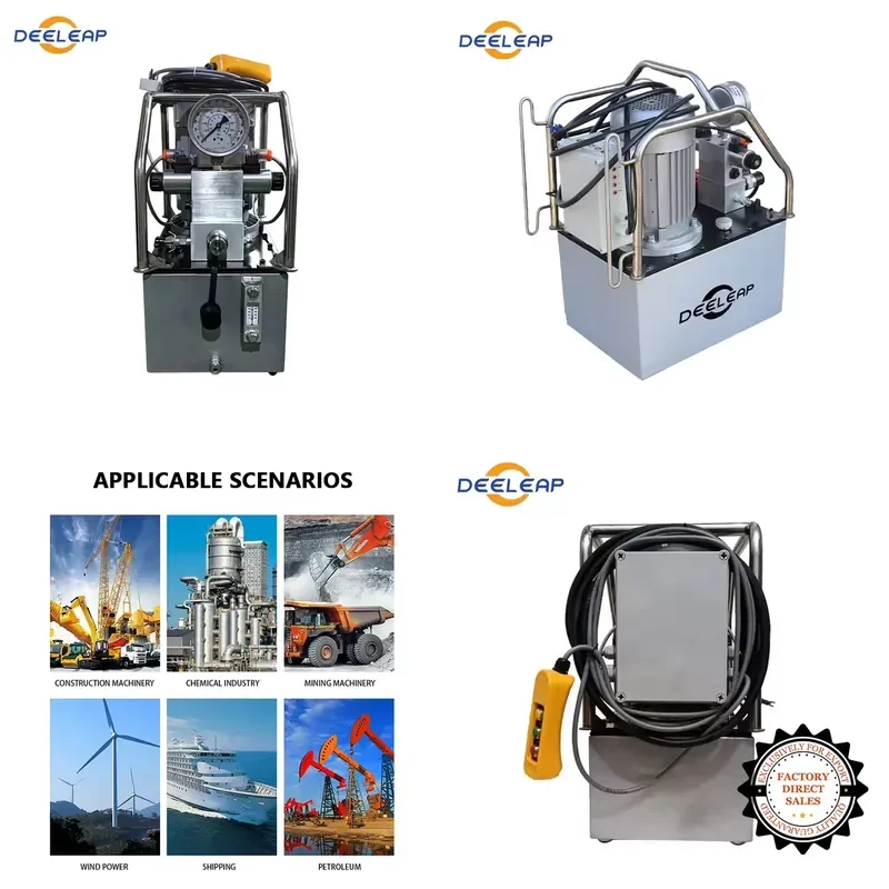 Deeleap 70MPa/700bar/10000psi electric hydraulic pump driven power pack PES206ER-13L