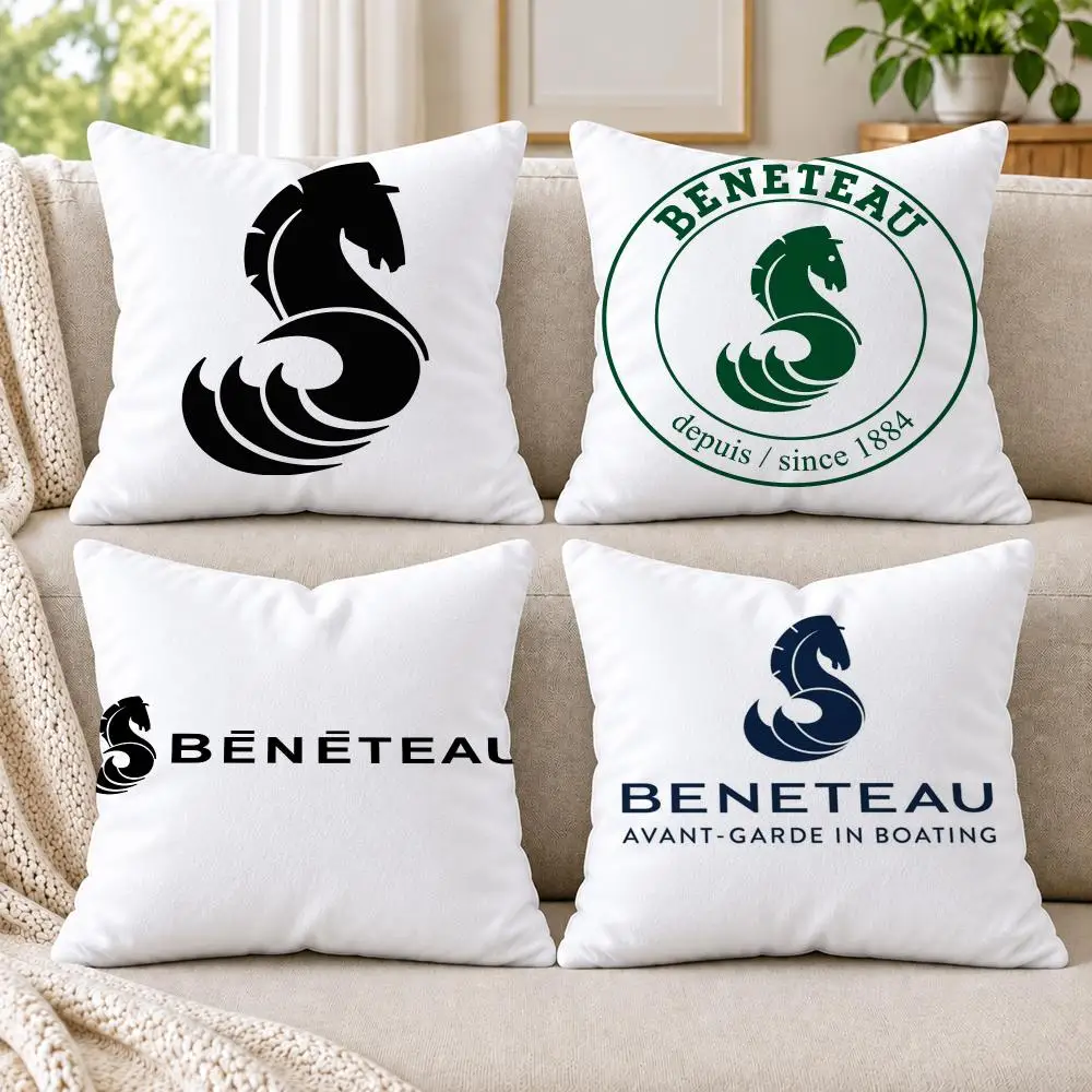 B-BeneteauS Y-Yachts Cushion Cover Short Plush Double-Sided Printing Sofa Bedroom Pillow Case Aesthetic Home Decor