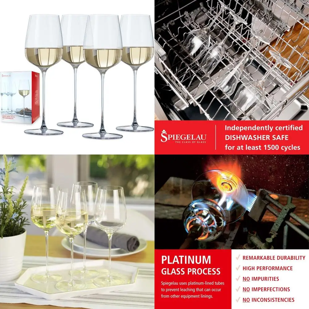 

Elegant Crystal White Wine Glasses Set, Lightweight and Sleek Design, Perfect for Weddings and Gifts, Ideal for Bi-Cultural Cele