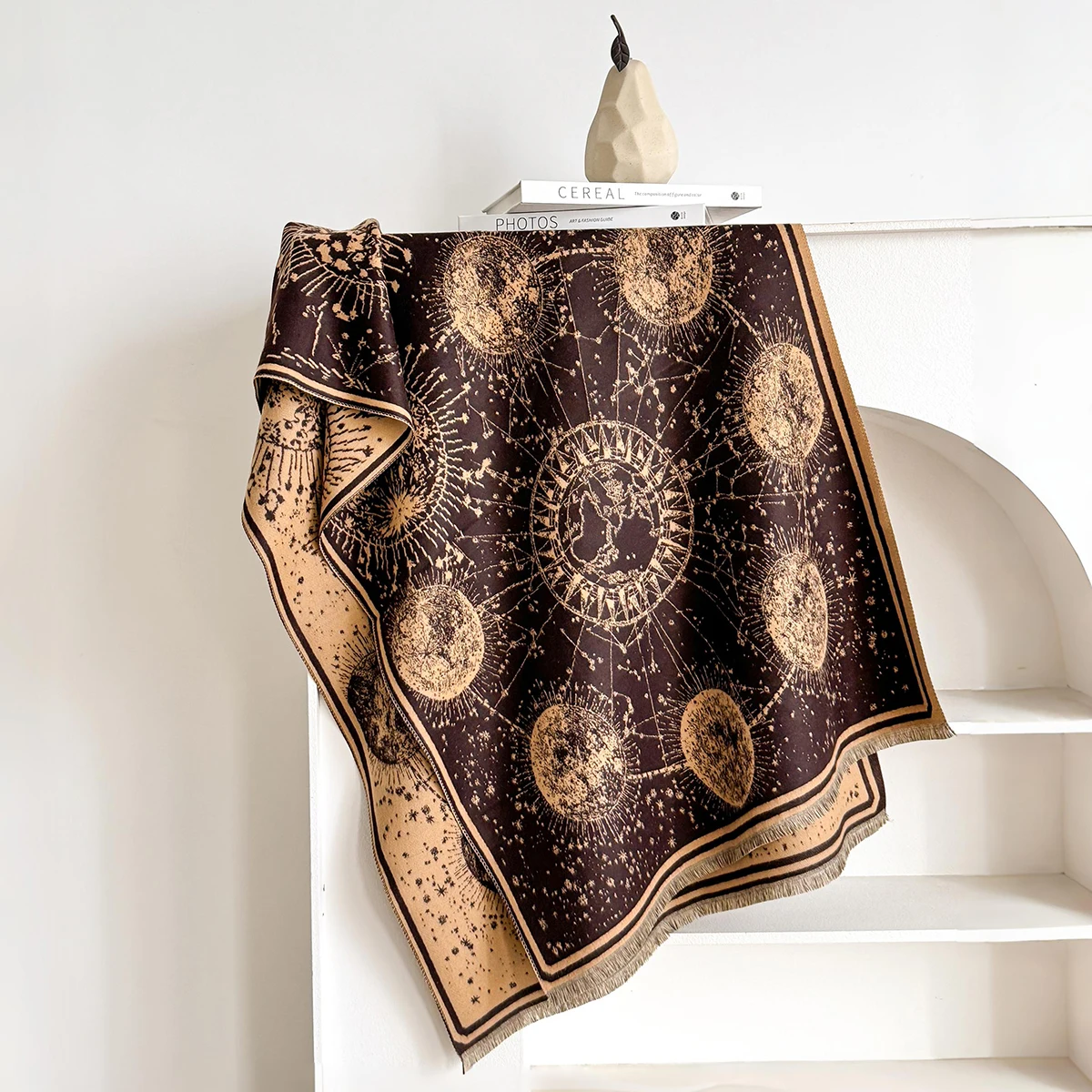Elegante Damen-Jacquard-Pashmina-Kaschmirschals für den Winter, dicker, warmer, zweiseitiger Schal, kältebeständiger und winddichter Deckenschal – Detail 11