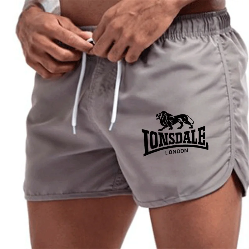 LONSDALE 2024 Men's Beach Sports Shorts Light Summer Pants Loose Pocket Suit