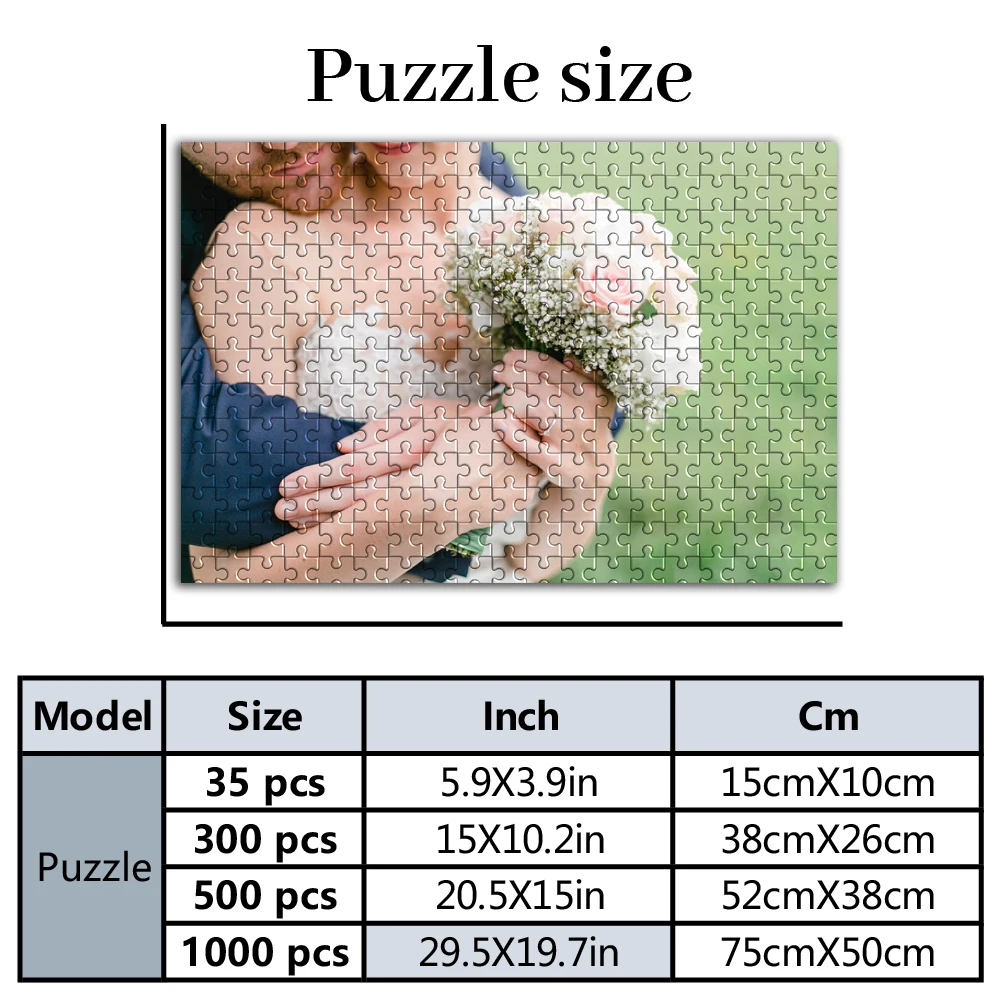 Kids Y Toys - 35/300pcs Diy Customized Photo Puzzle Customizable