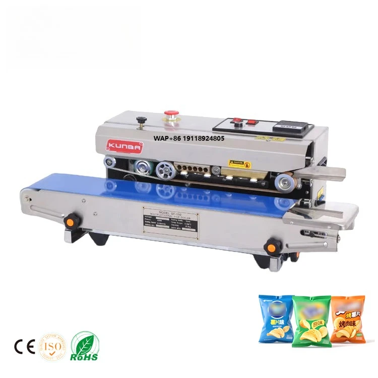 

SF-150W Desktop Automatic Digital Temperature Control Continuous Heat Sealer Sealing Machine for Aluminum Foil Plastic Bag