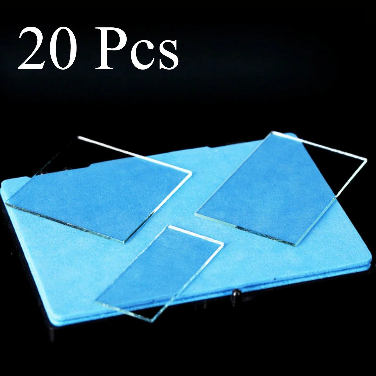 20 Pcs ITO Conductive Glass 5-7Ohms Electrochemical Photoelectric Electrode for Electrodeposition  Solar Energy Laboratory