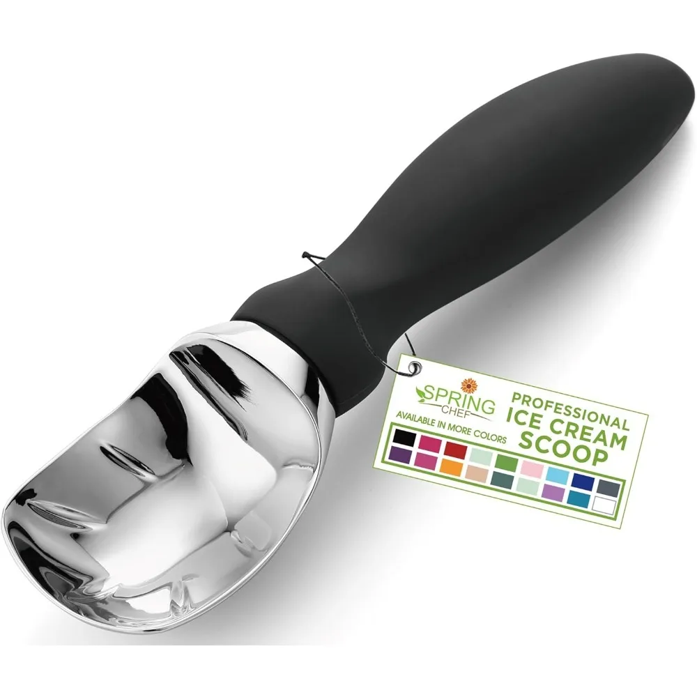 

Сверхмощная ложка для мороженого Spring Chef с удобной ручкой — профессиональная лопатка для мороженого для мороженого, сорбета, теста для печенья