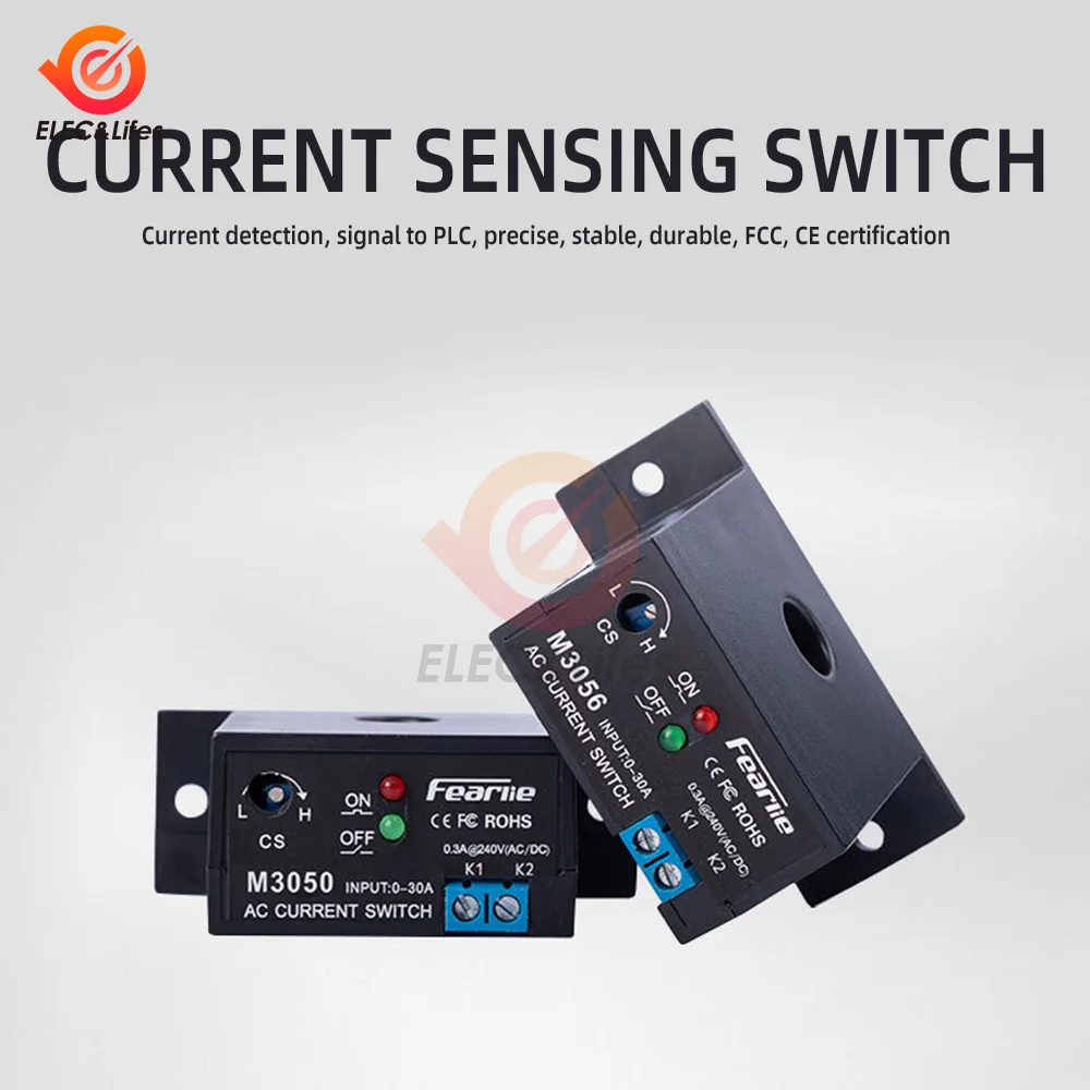 M3076 M3086 Current Detection Switch Induction Relay Switch Alarm Transformer Control Current Sensing Switch Detection Module