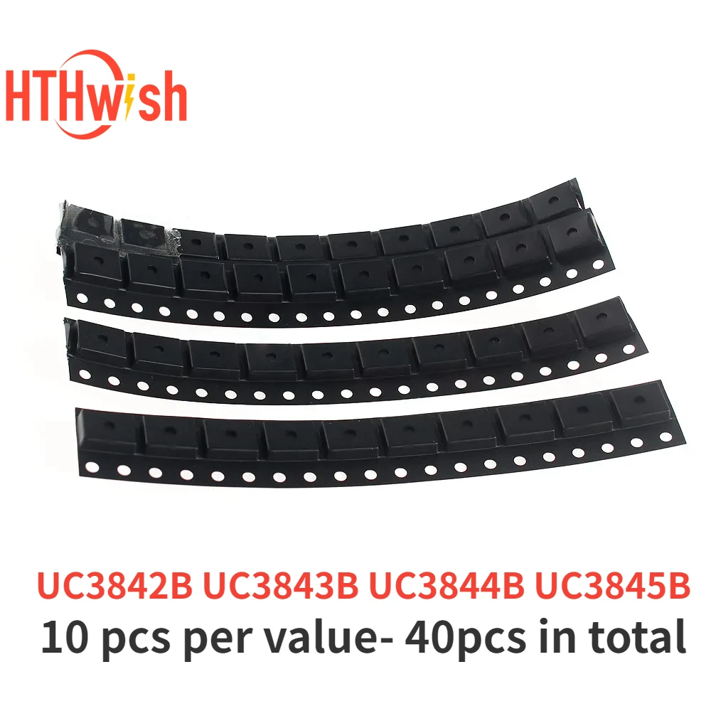 40 Teile/satz UC3842B UC3843B UC3844B UC3845B Integrierte Schaltung 4 Werte * 10PCS SOP Netzteil IC Elektronische Kit