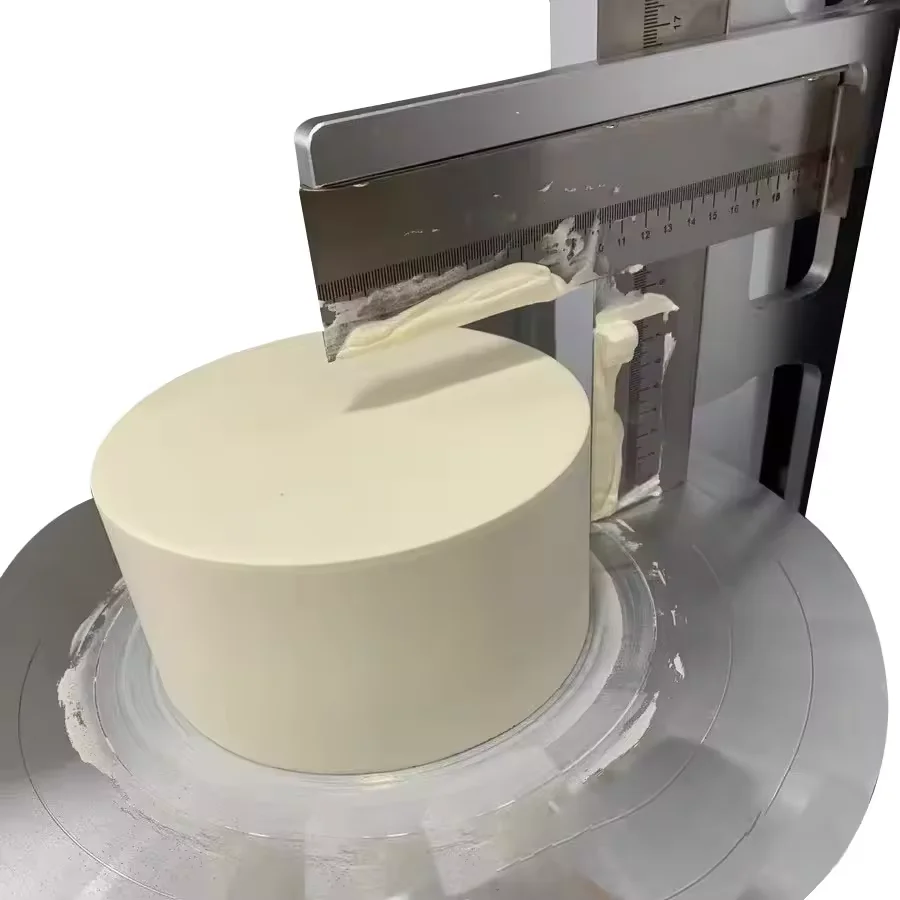 Fully Automatic Cake Smoother Machine Cake Maker Electric Frosting Decorating Icing Machine for Layer Crepe Production