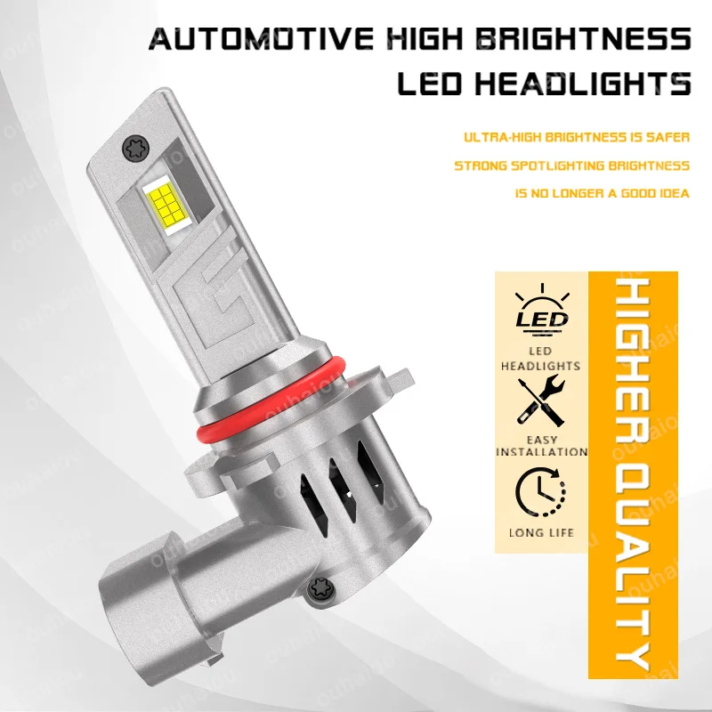 For proton lnspira 2011-2015 2pcs Car Headlight 9006 Lamp Projector LED Bulb Canbus 130W 12V Hi Low Beam Auto