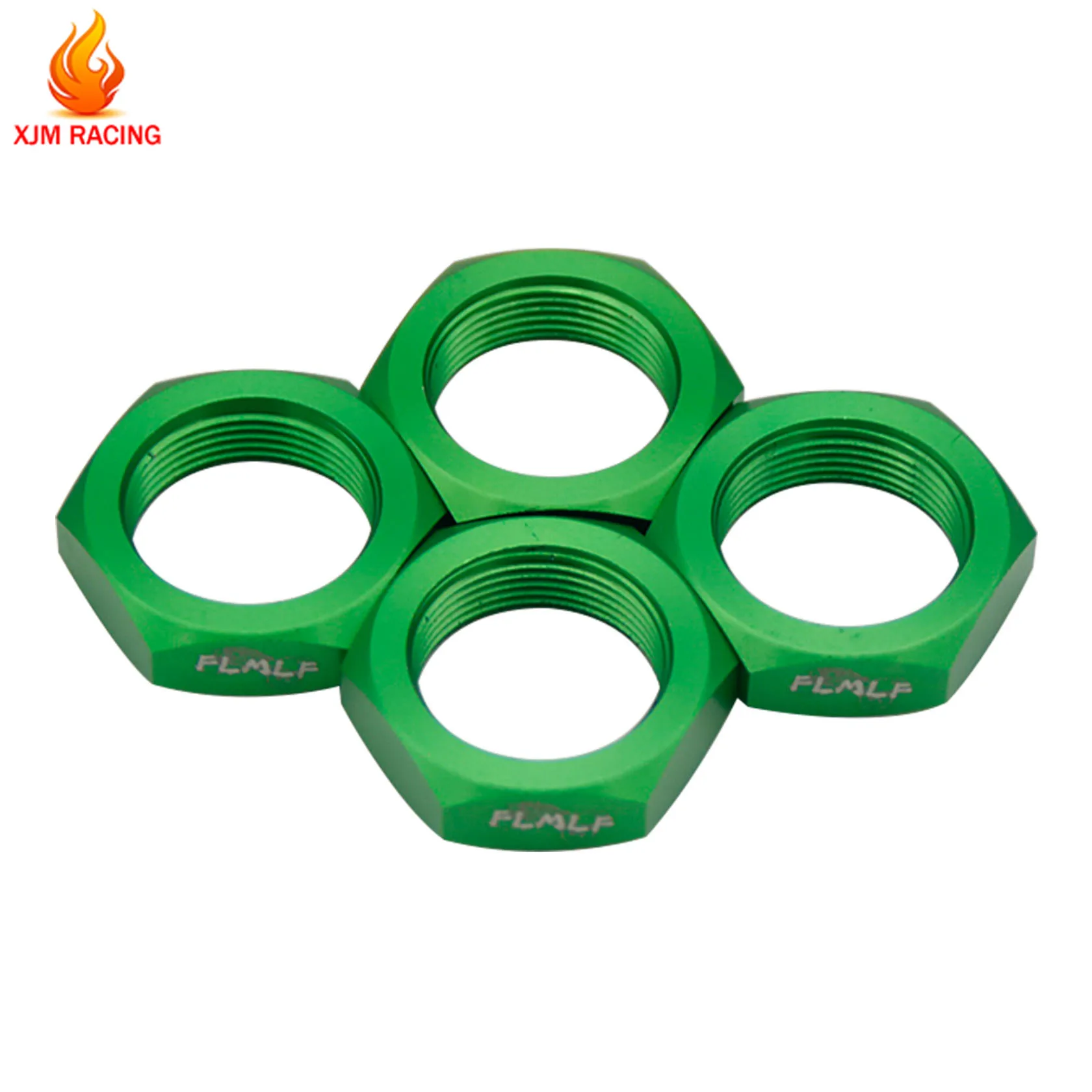 4PCS CNC โลหะล้อยางด้านหน้าด้านหลัง Nut สำหรับ1/5 HPI ROFUN BAHA King มอเตอร์ ROVAN BAJA 5B 5T 5SC รถบรรทุก Mobil Rc Racing อะไหล่ของเล่น