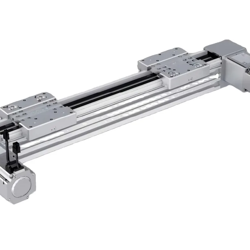 

High Speed Heavy Guide Rail Double Shaft Belt Driven Linear Actuator for Solar Panel Assembly