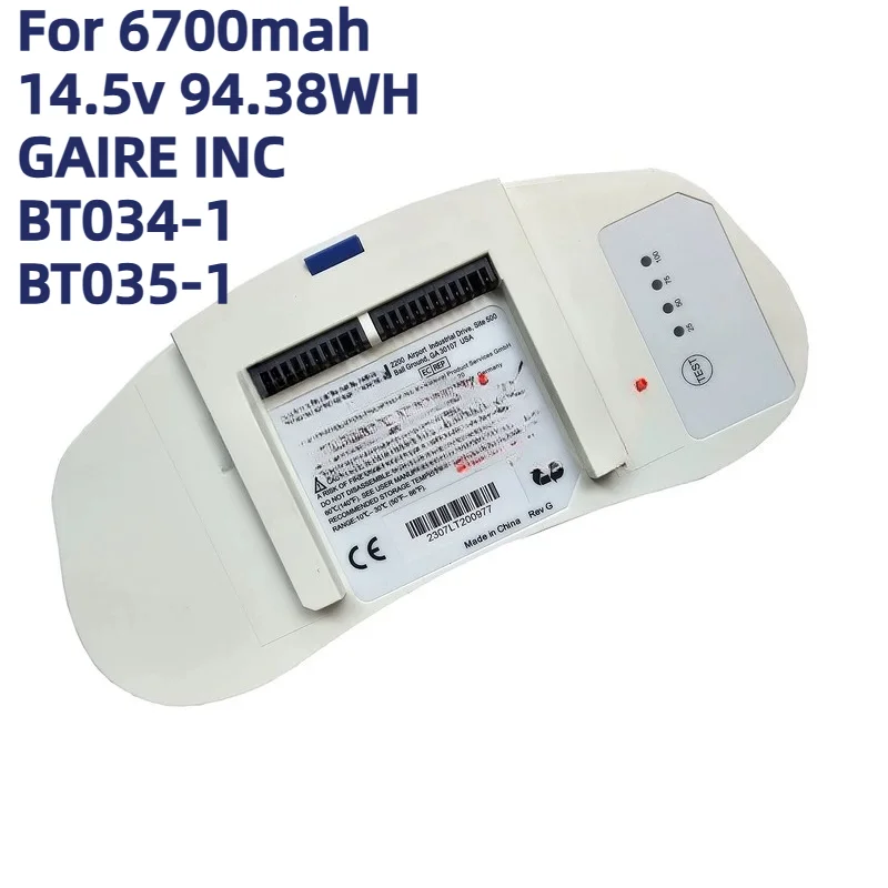 For 6700mah 14.5v 94.38WH GAIRE INC BT034-1 BT035-1 Portable Oxygen Concentrator Small Oxygen Concentrator Battery