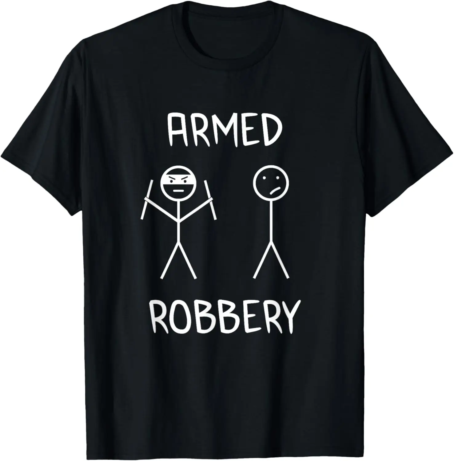 

Забавная футболка с фигуркой Stickman Armed Robbery, саркастический сарказм