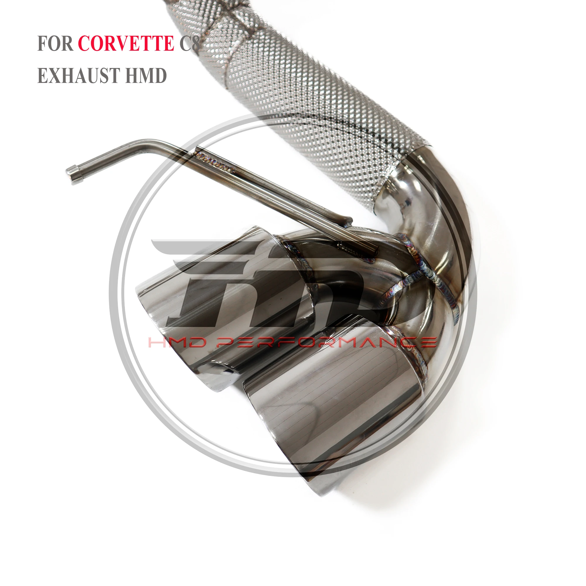 

High Quality Catback For Corvette C8 Stainless Steel Exhaust System Discount Price Tips Non-destructive Installation HMD