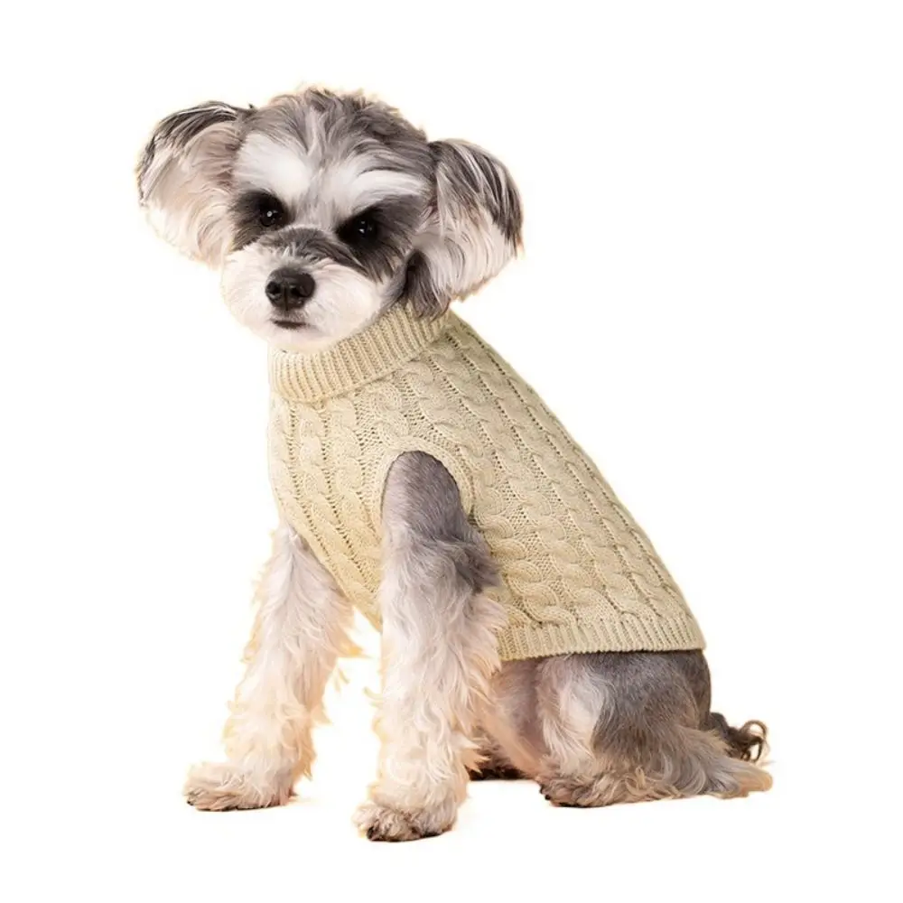 

Wool Winter Dog Sweaters Warm Soft Dog Knitting Sweaters Comfortable Candy Color Cat Sweater Vest for Puppy/Kitten