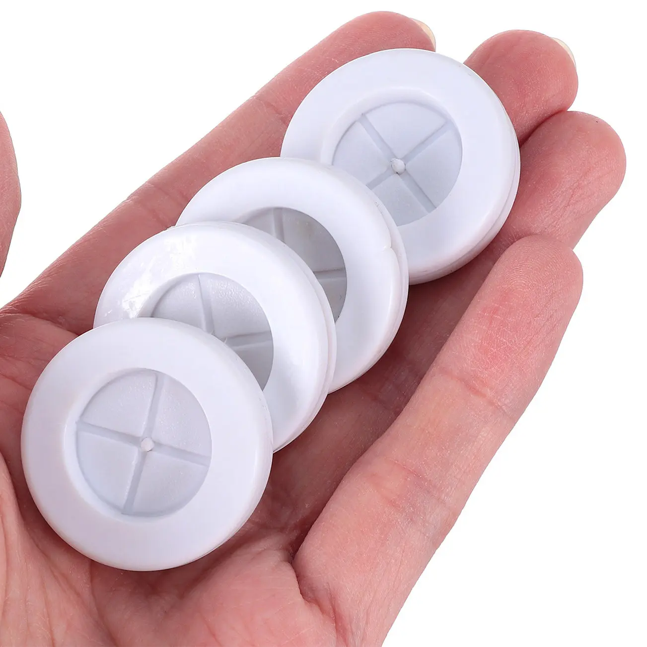 4Pcs Dustproof Flame Retardant Rubber Wire Grommet Gasket Flexible Synthetic Rubber Cable Protector for Electric Box Wire