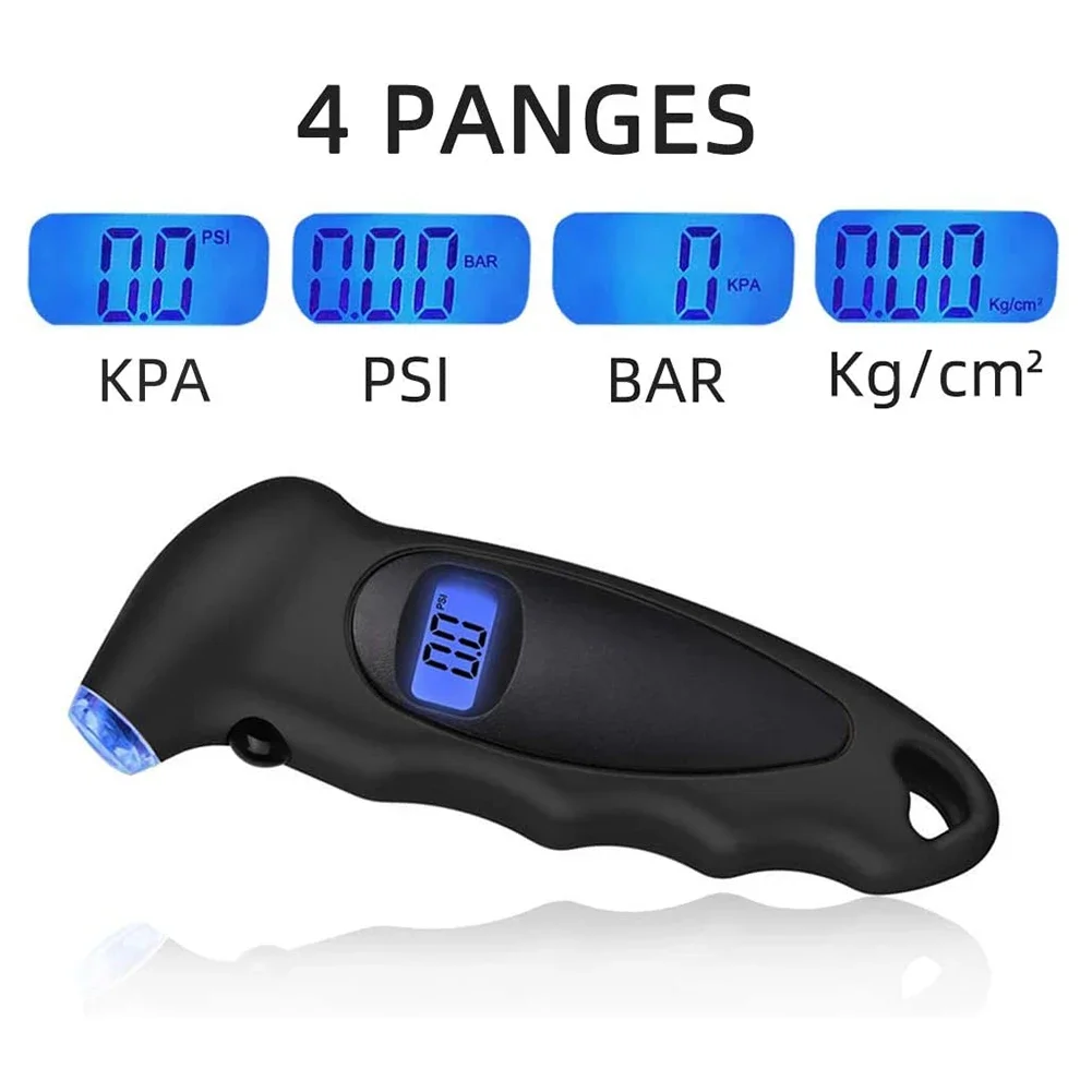 Digital Tire Pressure Gauge LCD Tire Air Monitor 150PSI Portable Pressure Gauge High Precision Tire Pressure ​Monitoring Tool