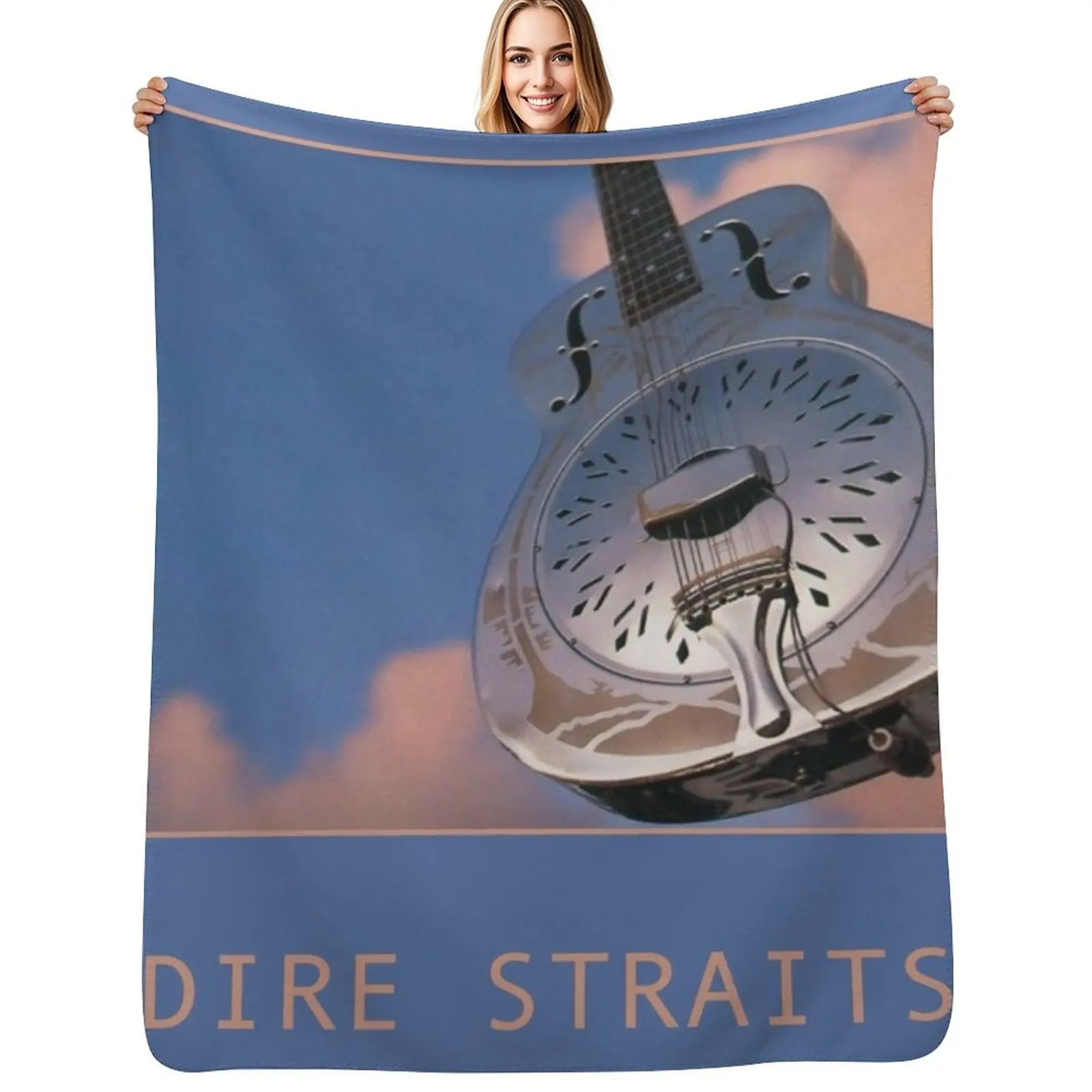 Dire Straits Brothers In Arms Album Cover Throw Blanket Tourist Decoratives Summer Retros decorative Blankets For Baby Blankets