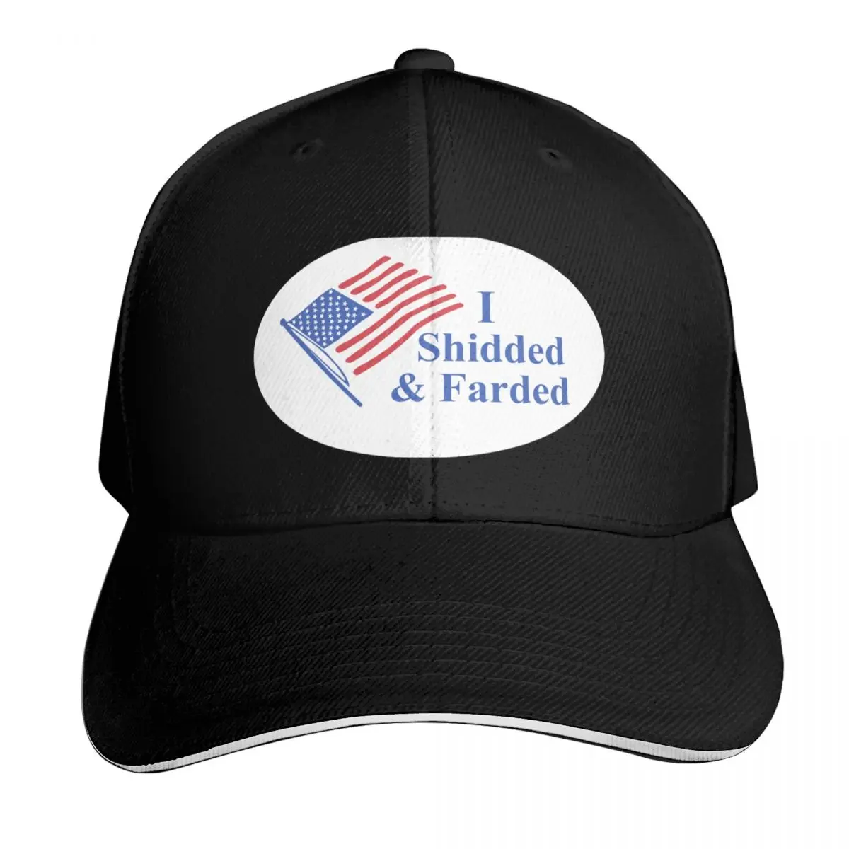 I Shidded & Farded STICKER PACK (HD High Quality remade flag) Baseball Cap Men Women Casual Summer Sport Sun Cap