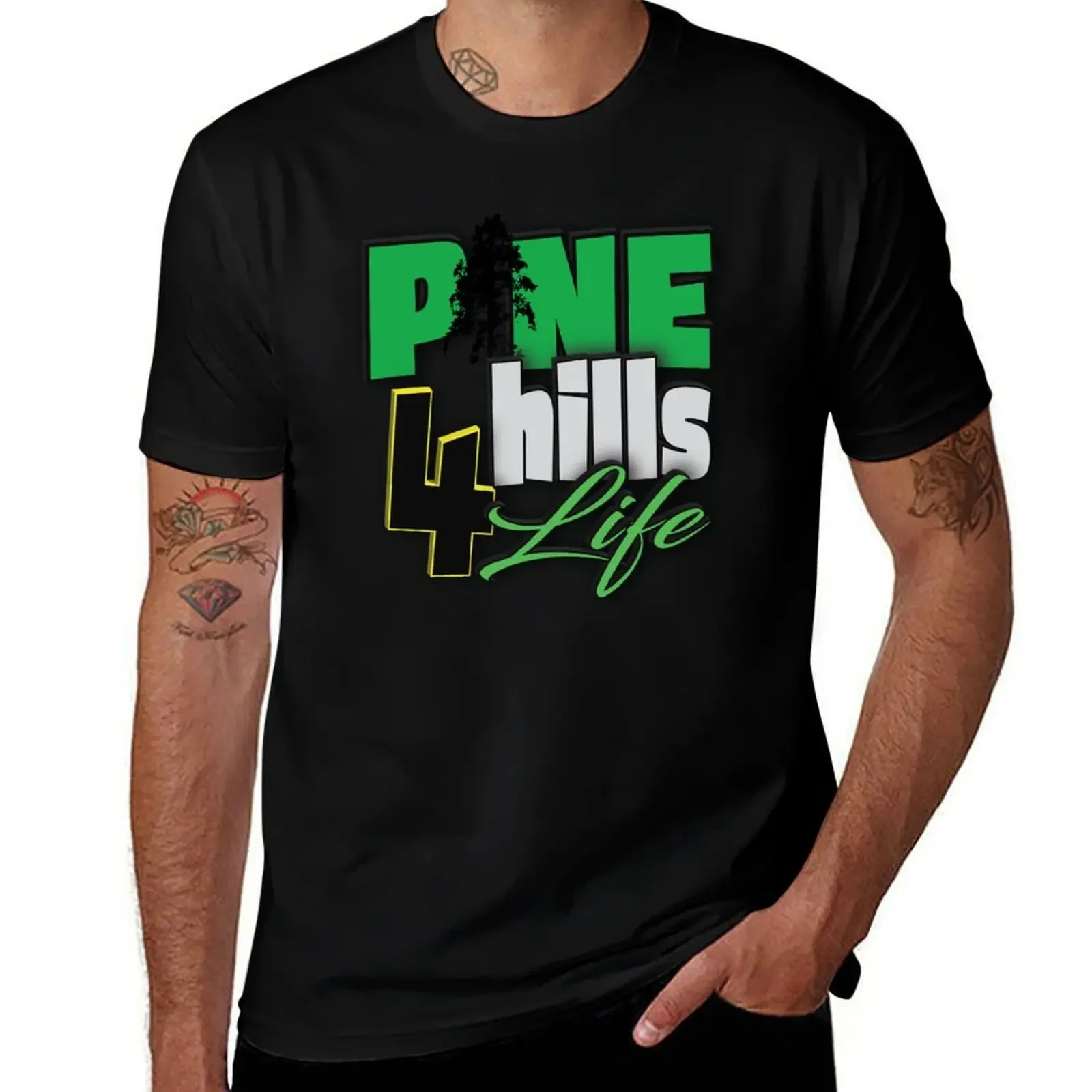 Pine Hills 4 Life T-Shirt plus size tops aesthetic clothes tees man t shirt plain t shirts men