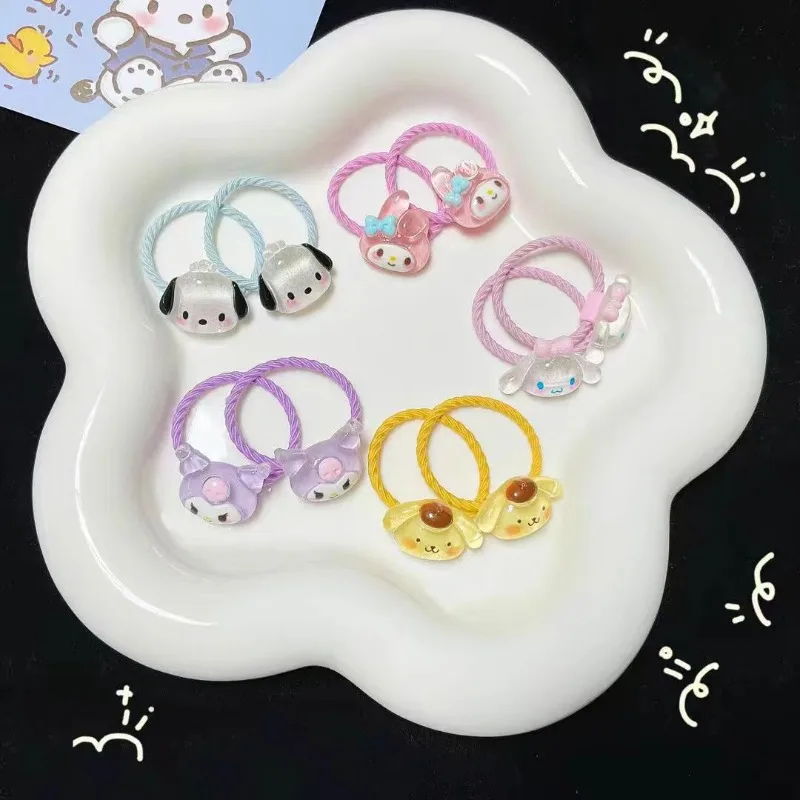 

Sanrio Kuromi Cartoon Hairband Anime Figures My Melody Pochacco Cinnamoroll Hairband Q Figural Cute Girl Hairband Birthday Gifts