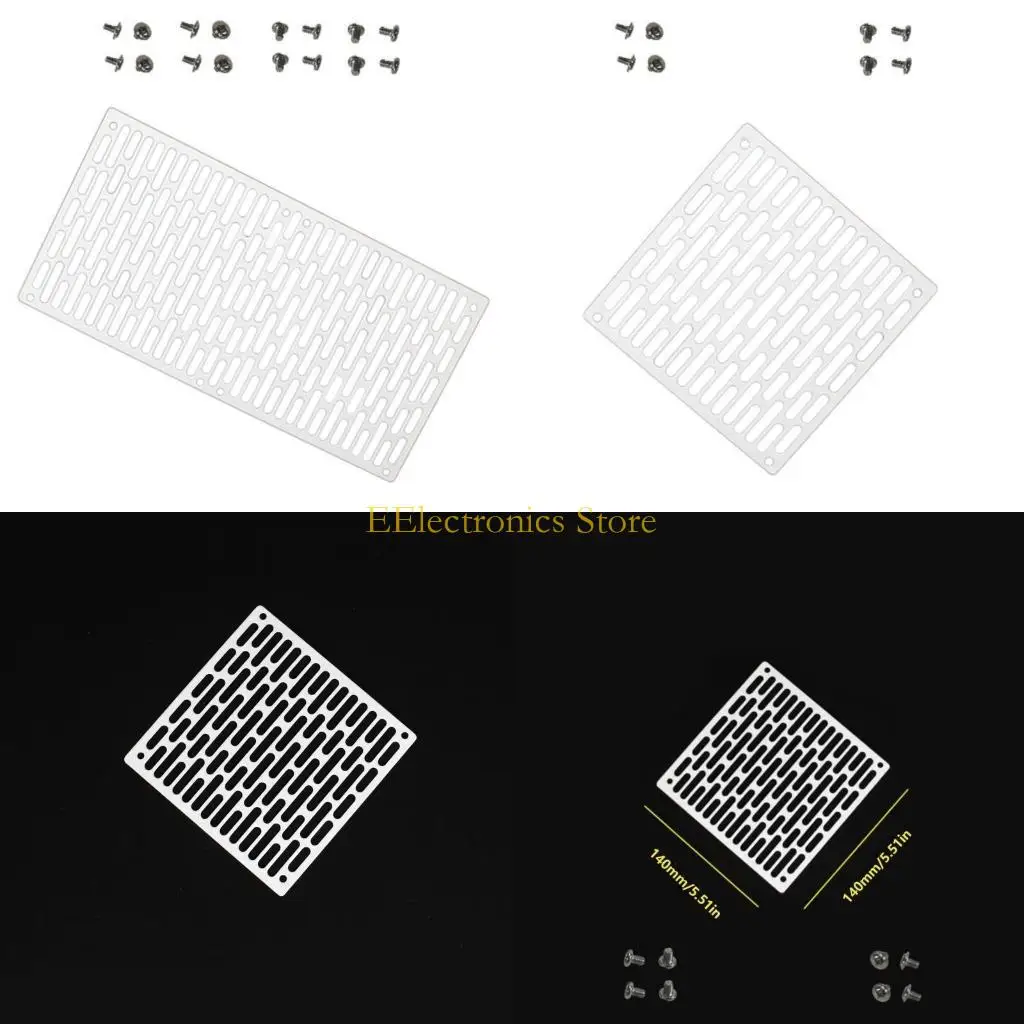 

B03C Белый охлаждающий щиток радиатора, крышка охлаждающего вентилятора, долговечность для настольного компьютера и ноутбука,