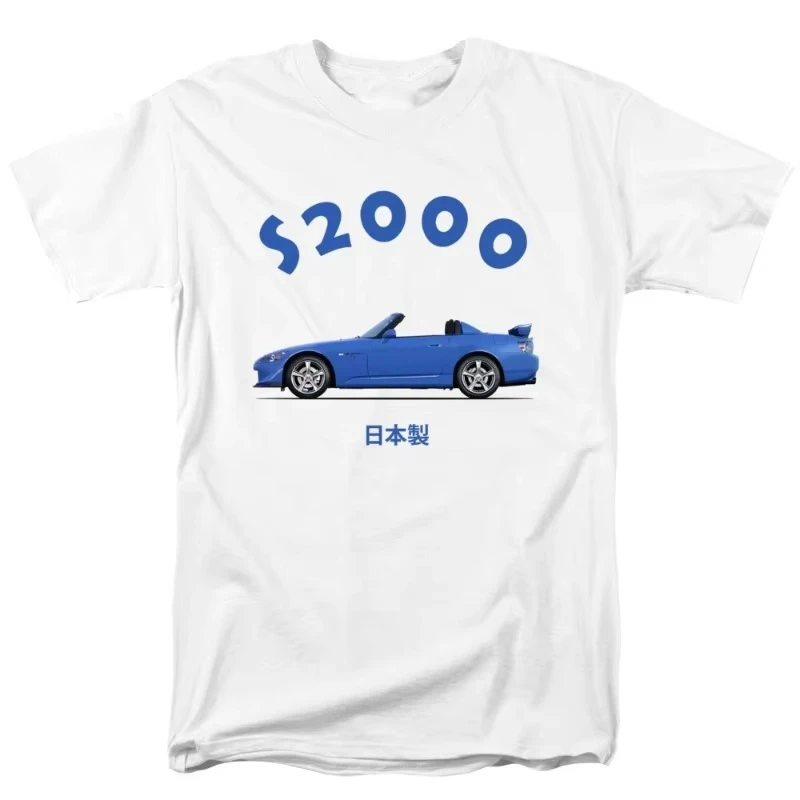 

A Vintage Short-sleeved S2000 Top for Men and Women in Honda Summer Racing 2025 Designed for Motorcycle and Off-road Enthusiasts