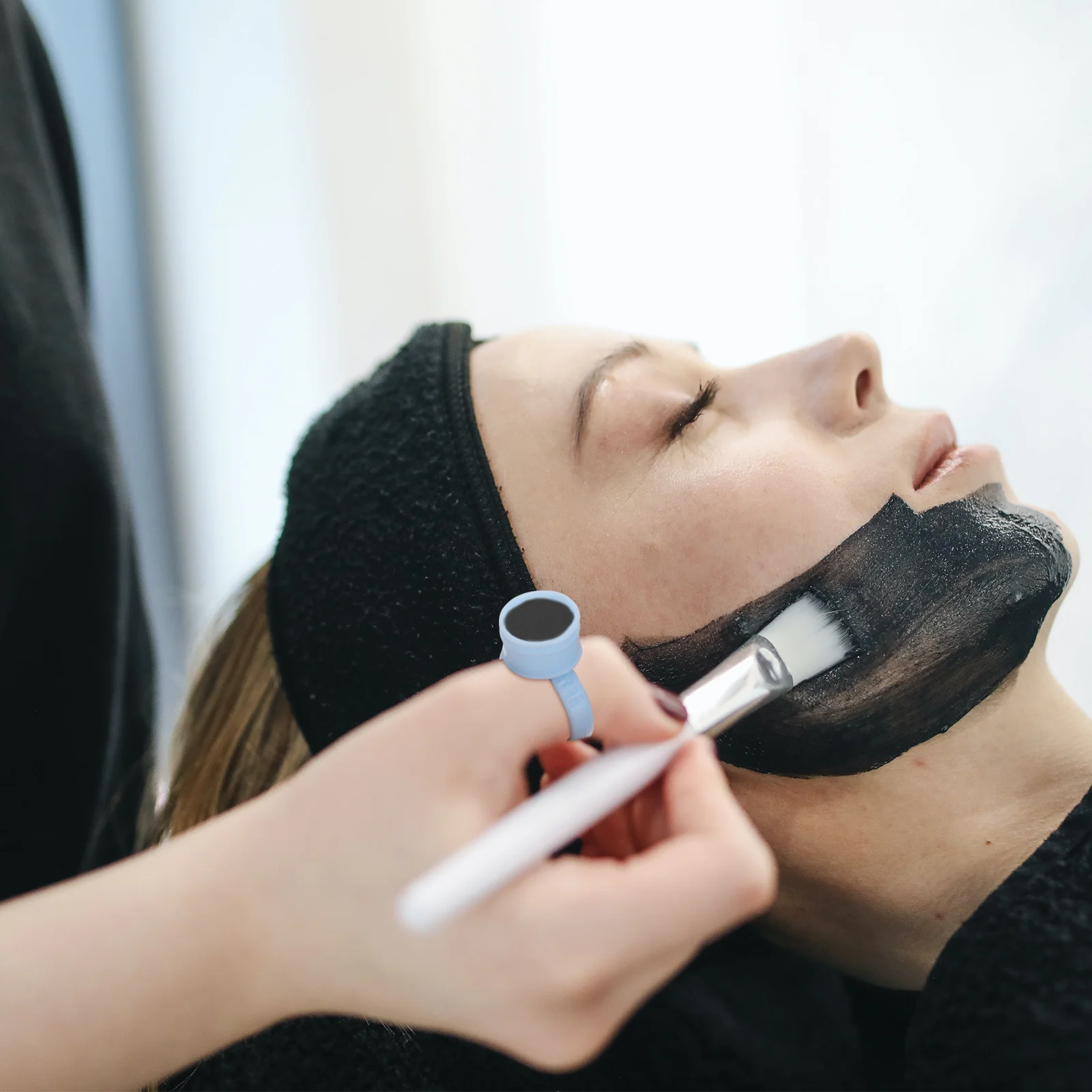 200 قطعة حامل غراء الرموش مع كوب الصباغ لملحقات الرموش مثالي لمدرسة الصالون أو حلقة الغراء المنزلية #1