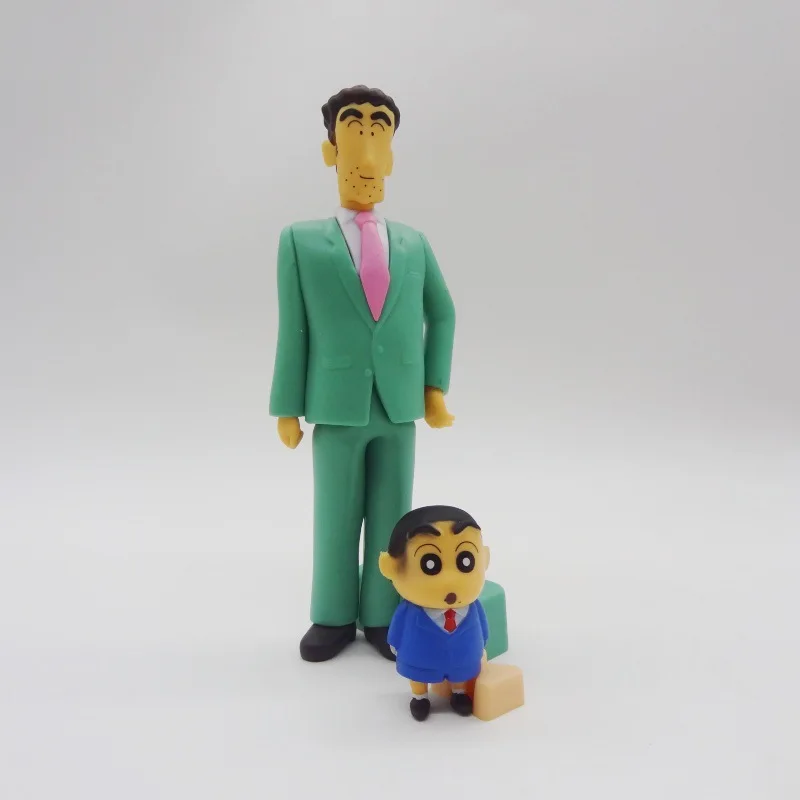 アニメクレヨンしんちゃん家族の肖像画かわいいアクションフィギュア PVC モデル像おもちゃ人形机の装飾グッズギフト箱入り