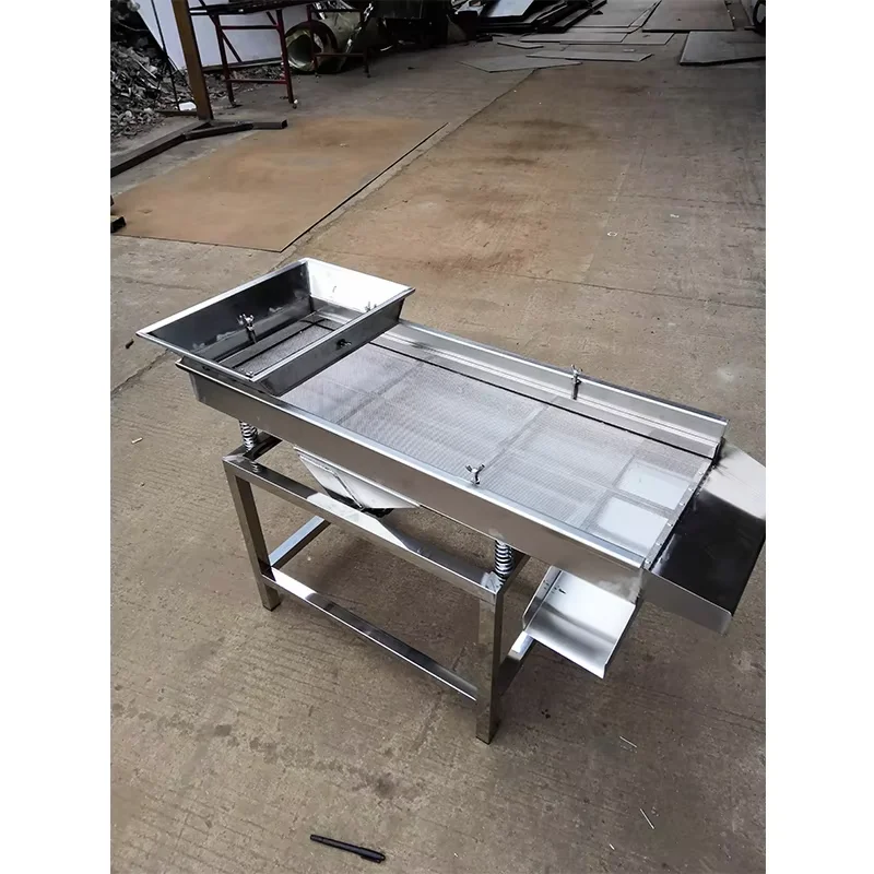 50*120cm Vibrating Sieve Machine Stainless Steel Vibrating Separator Industrial Plastic Grain Tea Separation Screen Equipment