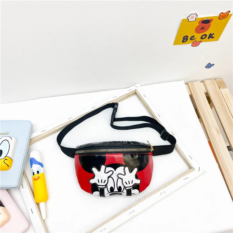 Dziecko torba na klatkę piersiową nadruk Mickey Mini Messenger torby nowe modne chłopcy i dziewczęta maluch Cartoon śliczne spersonalizowane saszetki na pas