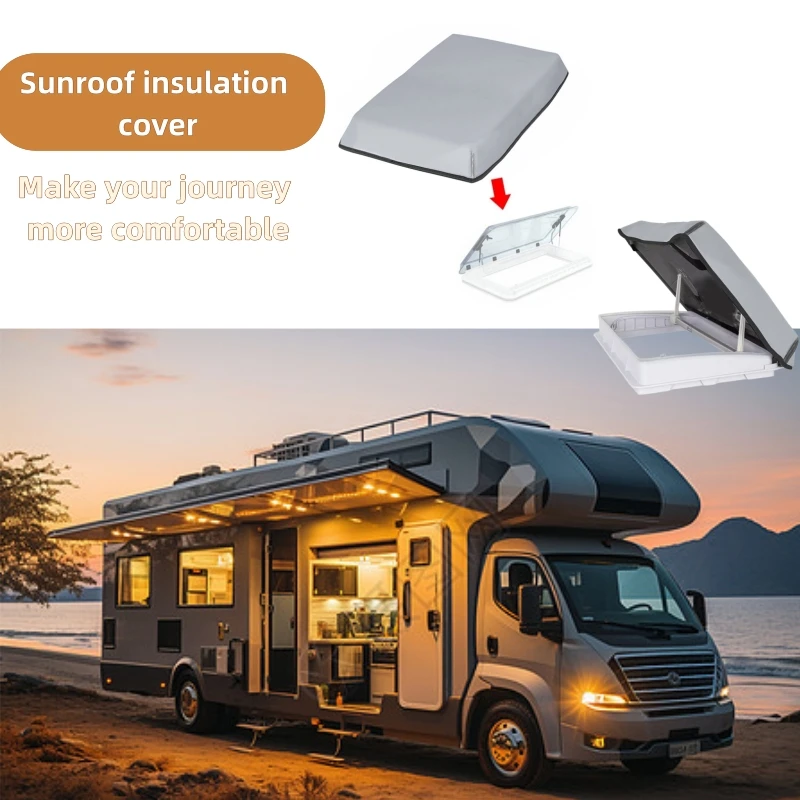 

Deluxe Thickened HEKI COVER PRO Hail/Rain Protection Cover Thermal Insulation For Dometic Midi Heki Style Skylight 750*500mm