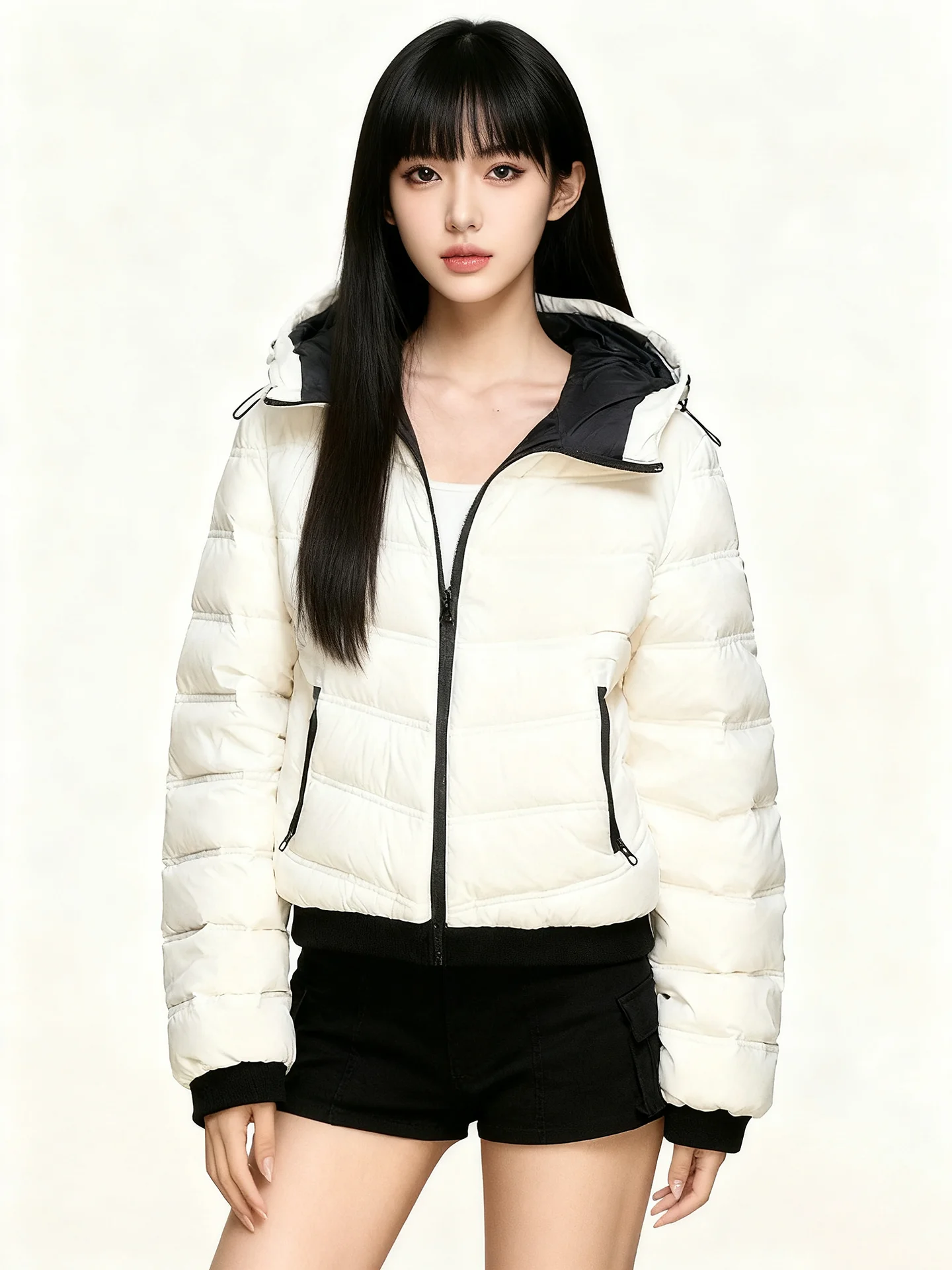 

Женская утепленная куртка-пуховик JYOOK с капюшоном, хлопковая, осенне-зимняя, комфортная, для повседневной носки